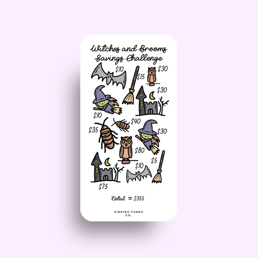 Witches' and Brooms Savings Challenge